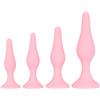 SuperLove Anal Trainer Kit Silicone Butt Plugs Pink 4 Pack