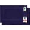 Komfortec - Set di 2 Tappetini da Bagno, Tappetini in Spugna per Doccia, Lavabili, Assorbenti e a Rapida Asciugatura - 600 g/m², 100% Cotone, 50x70 cm, Blu Navy
