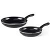 GreenChef Diamond Ceramica Sana Antiaderente Set di Padelle da 20 cm & 28 cm, Senza PFAS, Adatta all'Induzione, Sicura al Forno fino a 160˚C, Lavabile in Lavastoviglie, Nero