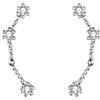 Clearine Orecchini Argento 925 Zircone Ariete cingolati - Oroscopo Zodiaco 12 Costellazione Astrologia in