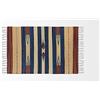 HOME ZEN HOUSEHOLD LINEN Tappeto bagno cucina camera da letto cotone art.kilim con frange lavabile in lavatrice fantasia etnico colorato (80x140 cm, Disegno 2- Frecce)