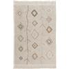 Lorena Canals-Tappeto lavabile per bambini KAAROL EARTH nei colori della terra. Fatto a mano in forma rettangolare con cotone naturale a pelo corto e coloranti non tossici-Dimensioni:200x140cm