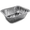 SOLEPLASTIC Vaschette Alluminio Senza Coperchio Per Forno Tradizionale E Microonde Contenitori Alimenti Senza Coperchio Coperchio Resistenti (150X125X44 MM- 100 PZ)