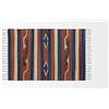 HOME ZEN HOUSEHOLD LINEN Tappeto bagno cucina camera da letto cotone art.kilim con frange lavabile in lavatrice fantasia etnico colorato (80x140 cm, Disegno 5- Fiori)