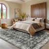 LuxFocus Tappeto lavabile in lavatrice, grande, 160 x 230 cm, antiscivolo, vintage, tradizionale, morbido, a pelo basso, per camera da letto, salotto, sala da pranzo, grigio