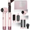 Atopskins Spazzola Asciugacapelli Ad Aria Calda 1000W, Hair Styler 5 In 1 Air Styler, Multifunzione Spazzola Phon per Capelli con Air Hair Curler Spazzola Lisciante, 3 Temp