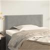 FUDUGEHMIOFWFJJ testiera letto una piazza e mezza,spalliera letto una piazza e mezza,Testiera Grigio Chiaro 100x5x78/88 cm in VellutoAdatto per letti singoli, letti matrimoniali, tutti i tipi di letto