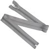 Aerzetix - Set di 8 Cerniere Lampo a Spirale N°5 65cm separabili con cursore - in Metallo Nylon Poliestere - Colore Grigio - per Cucito Artigianato creazioni Tessili