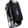 Getdoublerich Videocamera digitale, 1080p per videocamera con zoom 16x, schermo LCD girevole da 2,7 pollici per registrazione professionale ad alta definizione (nero)