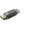 SYSTEM-S USB4 Adattatore Tipo C Maschio a Maschio 40Gbps USB 4.0 Cavo in Grigio