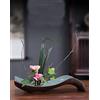 Generic Vaso Ikebana in ceramica giapponese e rana di fiori rotondi, A10