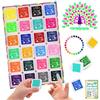 DazSpirit Tampone di inchiostro, DazSpirit Timbri del tampone di inchiostro di impronte digitali Partner Diy Color lavabile per l'immaginazione di Kid Timbro di gomma Scrapbooking Card Making (24 Pezzi)