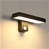Pheashine Applique da Parete LED Esterno con Sensore 17W 3000K IP65 | Lampada da Parete Moderna Orientabile con Rilevatore di Movimento per Giardino, Terrazzo, Garage, Ingresso