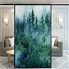 Xijier Rivestimento adesivo per porte in vetro smerigliato per privacy senza colla - Adesivi decorativi per finestre Forest 60x180cm (23,6x70,9)