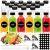 MWZEAUL 24Pz. Bottigliette di Vetro Piccole, 60ml Bottigliette per Liquori Riutilizzabili con Senza Perdite di Tappo, Mini Bottiglie Alcolici Bottiglie Vetro per Liquore Decorazione Matrimoniale