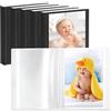 Vienrose Album Fotografico 10x15 Set di 6 Pezzi con Copertina Personalizzabile 26 Tasche per 52 Foto Piccolo Fotolibro Design Portafoto Bambini Matrimonio Viaggio, Nero