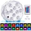 KATELUO Luci Piscina Fuori Terra, Luce Led Sommergibili Mini RGB Multicolore LED Lampadine Luce Subacquea con Telecomando, IP68 Impermeabile Luci per Piscina per Vasca da Bagno, Acquario, Piscina