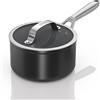 Ninja ZEROSTICK CW30220UK CW30220UK - Casseruola in ceramica con coperchio in vetro, resistente ai graffi, senza PTFE, compatibile con tutti i piani cottura, colore: nero
