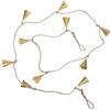 iplusmile Campanelli in Bronzo Piccoli Vintage 150 cm, 10 Pezzi - Suono Rilassante al Vento per Decorazione Natalizia, Campanellini da Appendere a Porte e Alberi - for Giardino, Casa, Regalo d