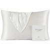 Vespersilk Federa in 100% Seta di Gelso per capelli e pelle, Vera Premium 19 Momme, Seta di Grado 6A su Entrambi i Lati, con Cerniera Nascosta, 1pz (Standard 50x75cm, Bianco Avorio)
