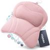 Vesta+ Cuscino da bagno rosa L con ventose, cuscino da bagno Vincitore del test come cuscino da vasca da bagno per il collo - cuscino cervicale vasca da bagno - cuscino doccia vasca da bagno