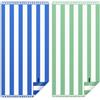 Vortix Telo Mare xxl set da 2-90 X 180 cm (Blu Scuro + Verde) | Telo Mare Grande in Microfibra ad Asciugatura Rapida, Telo da Bagno Senza Sabbia, Coperta da Spiaggia da Donna