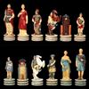 Figuren Shop GmbH Pezzi Degli Scacchi Set - Romano Vs. Greci Mitologia Scacchi Figure