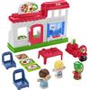 Fisher-Price - Little People Playset Pizzeria Pronta Consegna con Veicolo e Personaggi, Giocattolo per Bambini 1+ Anni, HBR79
