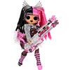 L.O.L. Surprise! LOL Surprise OMG Remix Rock Bambola METAL CHICK - 15 sorprese tra cui chitarra elettrica, vestito, scarpe, spazzola, supporto per bambole, testi e confezione giradischi - Età: 4+