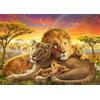 Schmidt Spiele 58987 Cuddling Family of Lions, 1000 Piece Jigsaw Puzzle