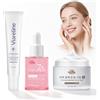 OPEIXSAYKOC Crema Antirughe Donna + Contorno Occhi Antirughe + Siero Viso con Niacinamide,Crema Viso Coreana,Siero Viso Coreano,Pelle Idratante,Rassodante,Antietà, Risvegliante