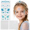 ZYHDFH Frozen Principessa Carnevale Trucco Blu Fiocco di Neve