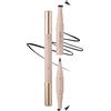 Erinde Eyeliner Timbro 2 in 1, Penna Eyeliner Liquido a Doppia Punta con Wing Stamp e Punta di Precisione, Impermeabile e No Sbavature, Asciugatura Rapida, Lunga Durata, Finish Opaco per Cat Eye, Nero