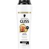 Gliss Kur Gliss Shampoo Total Repair (250ml), shampoo per capelli leviga la superficie dei capelli e offre una riparazione efficace, lo shampoo per la cura garantisce fino all'85% in meno di rottura dei capelli