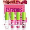 Lestpola Makeup Gloss Fat Oil-4 pezzi Gloss Repellente Lip Lip Gloss Tinted Lip Balm Trasparente Lip Care Olio Labbra Adatto per le Donne Idratante, Alta Lucentezza, Finitura Non Collant-SetA
