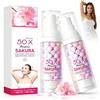 Geruicee 2pcs Crema Schiarente Corpo e Intima, Whitening Crema Sbiancante Corpo con Niacinamide,Vitamina C ed E, Efficace per Zone Sensibili e Private,per Ascelle,Ginocchia,Gomiti e Cosce Interne