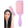 Generico Spazzola Quadrata | Spazzola con Cuscino d'Aria | Setole Morbide e Flessibili, Pettine Massaggiante per Cuoio Capelluto, Accessorio per Styling su Tutti i Tipi di Capelli