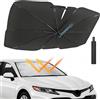 DMYASVTFB Parasole Auto per Renault Megane IV 2016 2017 2018 2019 2020 2021 2022 2023 2024, Protezione Raggi UV Ombrello Parasole Auto, Parasole Auto Parabrezza Interno, Accessori Auto