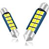 LishiLED Lampadine C5W LED 38mm 39mm 12V 6000K Bianco Super Luminoso per Luci Targa e Luci Interne Auto Senza Errori Canbus 2PCS