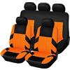 YoQIK Auto Set Coprisedili per Toyota Yaris Cross 2021-2025,Anteriori Posteriori Copri-Sedile Completo Impermeabile Comfort Accessori Interno,Orange-7