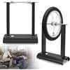 LZQ Equilibratore per moto, bilanciatore ruota con 2 coni regolabili, bilanciamento moto contiene 4 piedini regolabili, colore nero, 40 x 19 x 50 cm