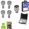 CLICK&GO KIT DI BULLONI STARLOCK BULLONE ANTIFURTO AUTO PER RUOTE CON CERCHIO IN LEGA COMPATIBILE CON RENAULT Capture, Xmod Cross anno 04/2013 in poi BR37/E FARAD OMOLOGATO PER GOMME