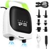 TLPEMN Pompa Elettrica SUP 20PSI Ricaricabile, Gonfiatore Paddle Board con Gonfiaggio Intelligente a Doppio Stadio & Auto-Spegnimento, 6 Ugelli, Portatile Senza Fili per Kayak, Tenda, Materassino, Piscina