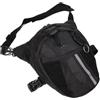 TOVINANNA Outdoor Waist Pack Nero Robusto in Tessuto Oxford con Circonferenza Gamba Regolabile per Attività di Viaggio e Bicicletta