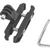 VIRELLO Supporto per fanale posteriore da bicicletta, adattatore per manubrio regolabile a 45° per Garmin Varia RCT715 e action camera, staffa in plastica leggera con chiave esagonale, nero