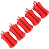 Ahgsup Palline Fisse per Canna da Pesca Clip di Rilegatura in Silicone Portatili da 5 Pezzi per un Comodo Deposito per la Pesca All'aperto (Rosso)