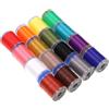 Helilyco Kit di fili per la costruzione di mosche 140D, materiale in nylon per mosche secche bagnate, ninfe, filo elastico, bobina standard, compatibile con 6 colori, attrezzatura da pesca a mosca
