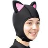 Generisch Cuffia da immersione, protezione per la testa, portatile, per nuoto, orecchie di gatto, in neoprene, per snorkeling, surf, vela, kayak, donne e ragazzi, multiuso per interni ed esterni