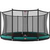 BERG Favorit InGround 330 Grigio | Trampolino rotondo per bambini | con rete di sicurezza Comfort | Airflow per il 50% in più | Resistente alle intemperie e sicuro