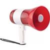 Generico MEGAFONO PRO Portatile E Ricaricabile USB 500MT da 20W con REGISTRATORE VOCALE